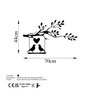 Wallity Love Of Birds Escultura de Pared de Metal Negra